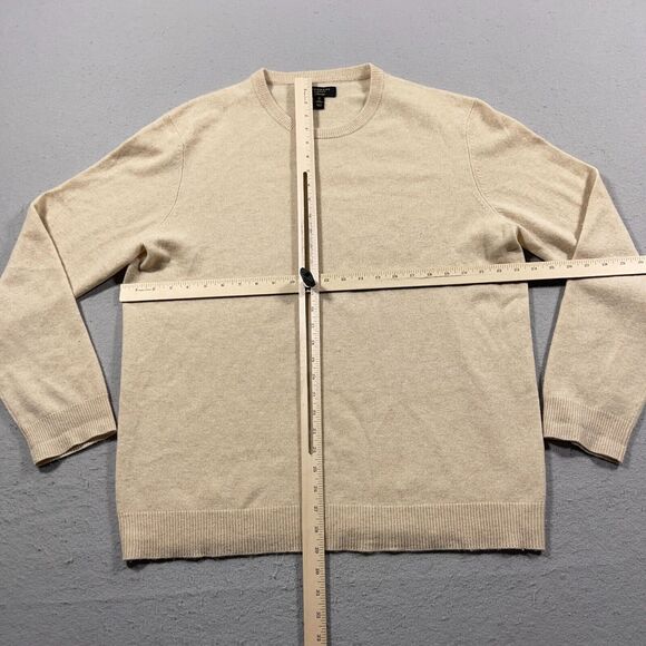 Club Room Luxury Cashmere Sweater Mens XL Beige Preppy Casual Office Work - Picture 5 of 9